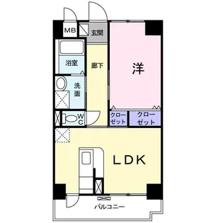 クレッシェンド【8階】の間取り