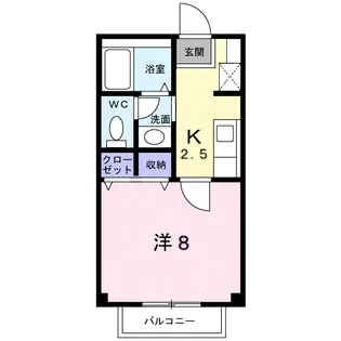 サンライトスクェア K【1階】の間取り