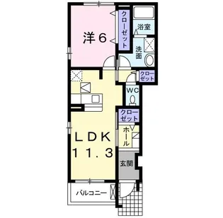 タルガB【1階】の間取り