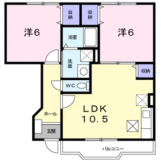 グランコートYS【1階】の間取り