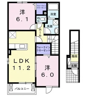 ウィンド・コート【2階】の間取り