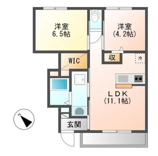 メゾン ラフィネA棟【1階】の間取り