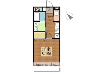 ピーエス高屋【308号室】の間取り