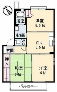 シャーメゾンハーモニーA棟【2階】の間取り