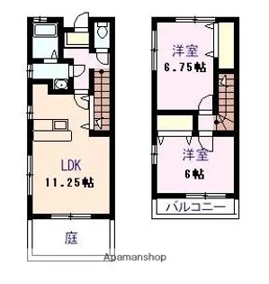 アステラス・ウィルⅡ棟【1号室】の間取り