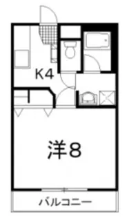 ハイコンスビル4【311号室号室】の間取り