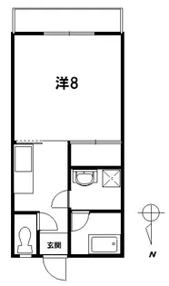 シャレオ2F【C202号室】の間取り