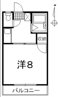 CARP 75【B107号室】の間取り
