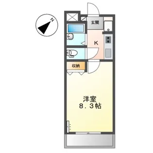 サンパティオ幸本 Ⅱ【2階】の間取り