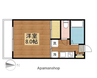 コーポながくらV【201号室】の間取り