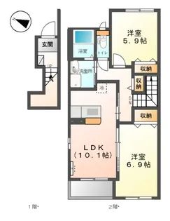 エバーガーデン【2階】の間取り