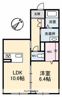 シャーメゾン フォレスト【1階】の間取り