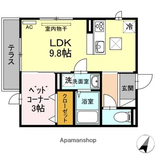 レオーネ18【105号室】の間取り