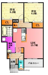 アイリスC【1階】の間取り