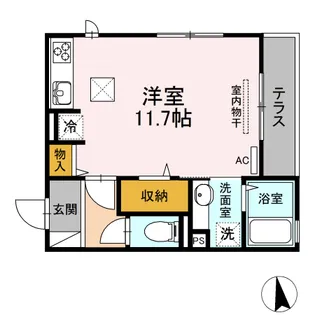 ハイアークE【3階】の間取り