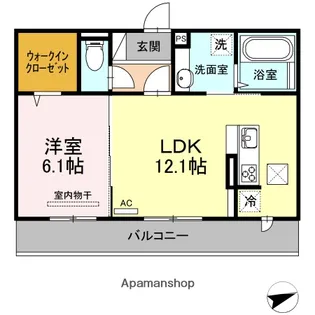 ジュアン寺家【1階】の間取り