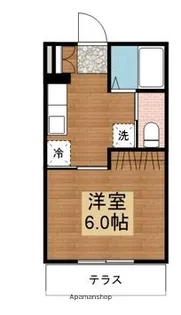 ピーエス大坪Ⅱ【101号室】の間取り