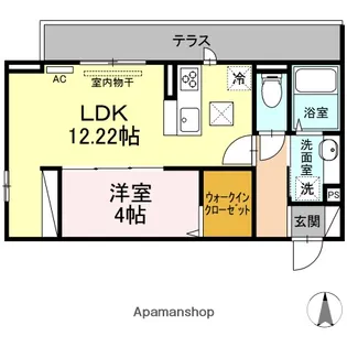ジョイアススマート西条【1階】の間取り