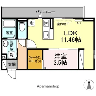 ジョイアススマート西条【2階】の間取り