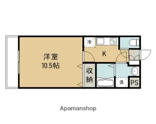 メゾン・ド・ソレイユ【403号室】の間取り