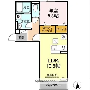 クレールリコルド【2階】の間取り