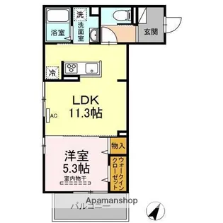サスティーナ【2階】の間取り
