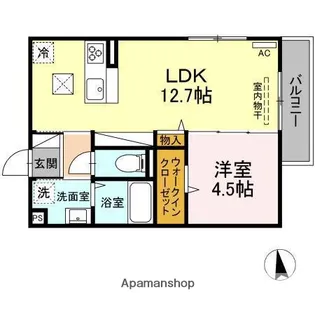 エスポワール寺家【1階】の間取り