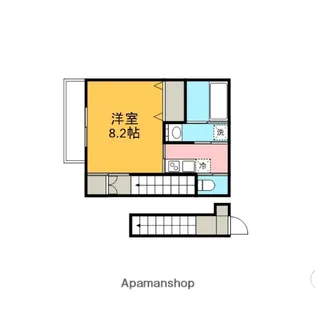 トルーカ【201号室】の間取り
