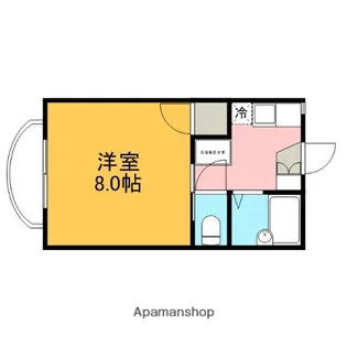 ジュピター B棟【102号室】の間取り