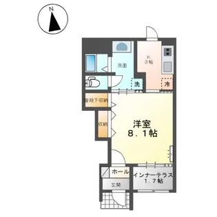 アリエス西条【1階】の間取り
