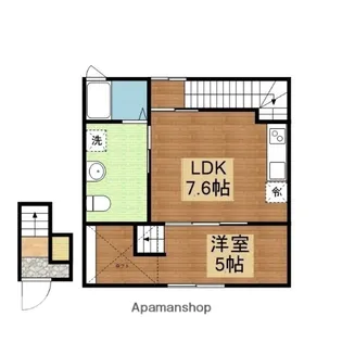 S.A.BOX寺家B棟【302号室】の間取り