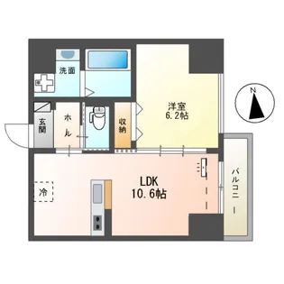 中央地所西条駅前ビル(【6階】の間取り