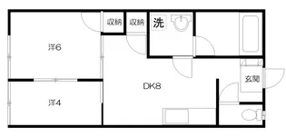 ハイムK【210号室号室】の間取り