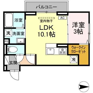 グレイスガーデンB【3階】の間取り