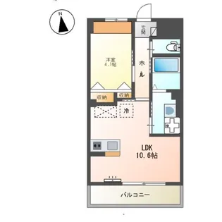 アリエス八本松【3階】の間取り
