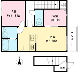 GLORIOSA【201号室号室】の間取り