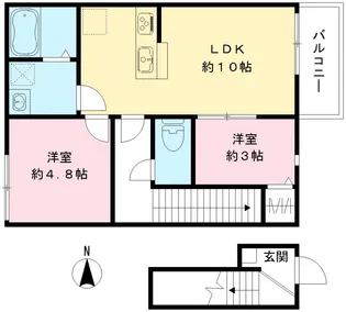 GLORIOSA【203号室号室】の間取り