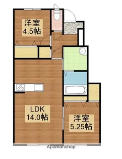 クレストガーデン【1階】の間取り