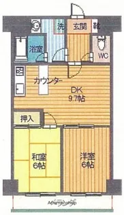 プレセランス・パスティーユ【405号室】の間取り
