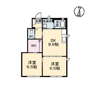 ヴィラージュB棟【1階】の間取り