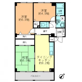 プルミエールF.T【3階】の間取り