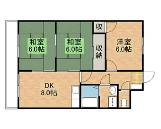 3DKの間取り画像