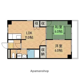 広島県安芸郡海田町南堀川町【マンション】の間取り