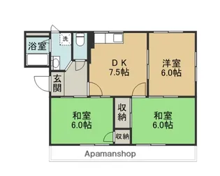 ファミーユ弐番館【1階】の間取り