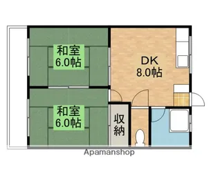 広島県安芸郡海田町曙町【マンション】の間取り