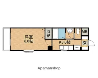 ベルジュヤノ【5階】の間取り