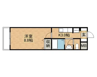 ベルジュヤノ【3階】の間取り