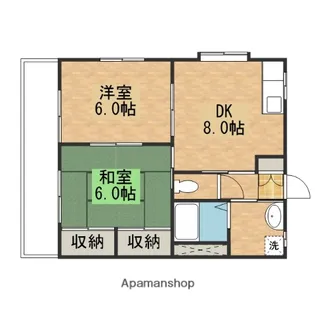 ベルメゾンイシダ【1階】の間取り