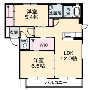 ベルテンポ神出【1階】の間取り