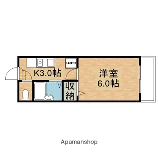 1Kの間取り画像